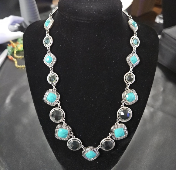 Jewelry - Turquoise and Silver Statement Necklace